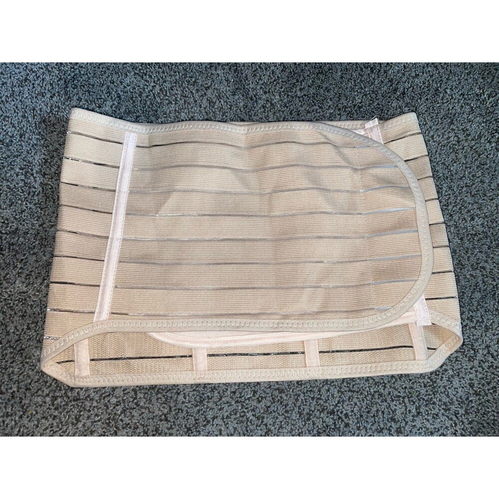 ChongErfei Postpartum Belly Belt One Size Beige Abdominal Binder Recovery Wrap